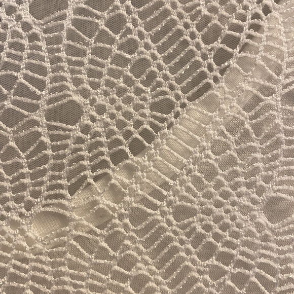 Tribal size L white knit top with built in tank. - Picture 2 of 3